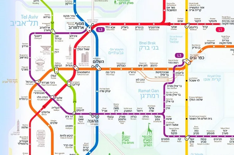 מערכת כרטוס רכבת קלה תל אביב, הקו הירוק והסגול - לודן טק